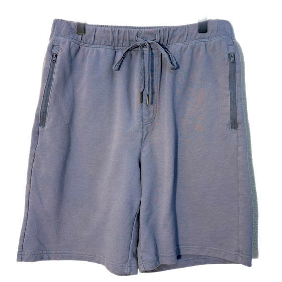Eddie Bauer Heather Gray Knit Sleep Shorts Men’s M. Zipper Pockets. - Picture 1 of 9